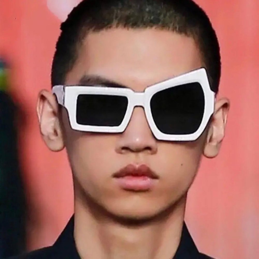 Fashion Irregular Square Sunglasses Man Fashion Brand Designer Personality Sun G
